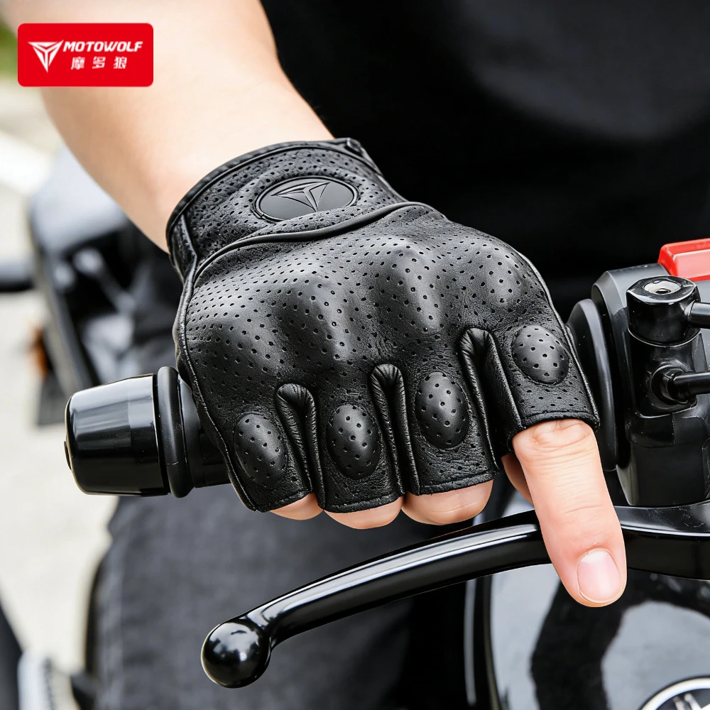 Summer Motorcycle Gloves Leather Half Finger Gloves Fingerless Goatskin Motocross Gant Moto Guantes Moto Verano Accessories
Summer Motorcycle Gloves Leather Half Finger Gloves Fingerless Goatskin Motocross Gant Moto Guantes Moto Verano Accessories