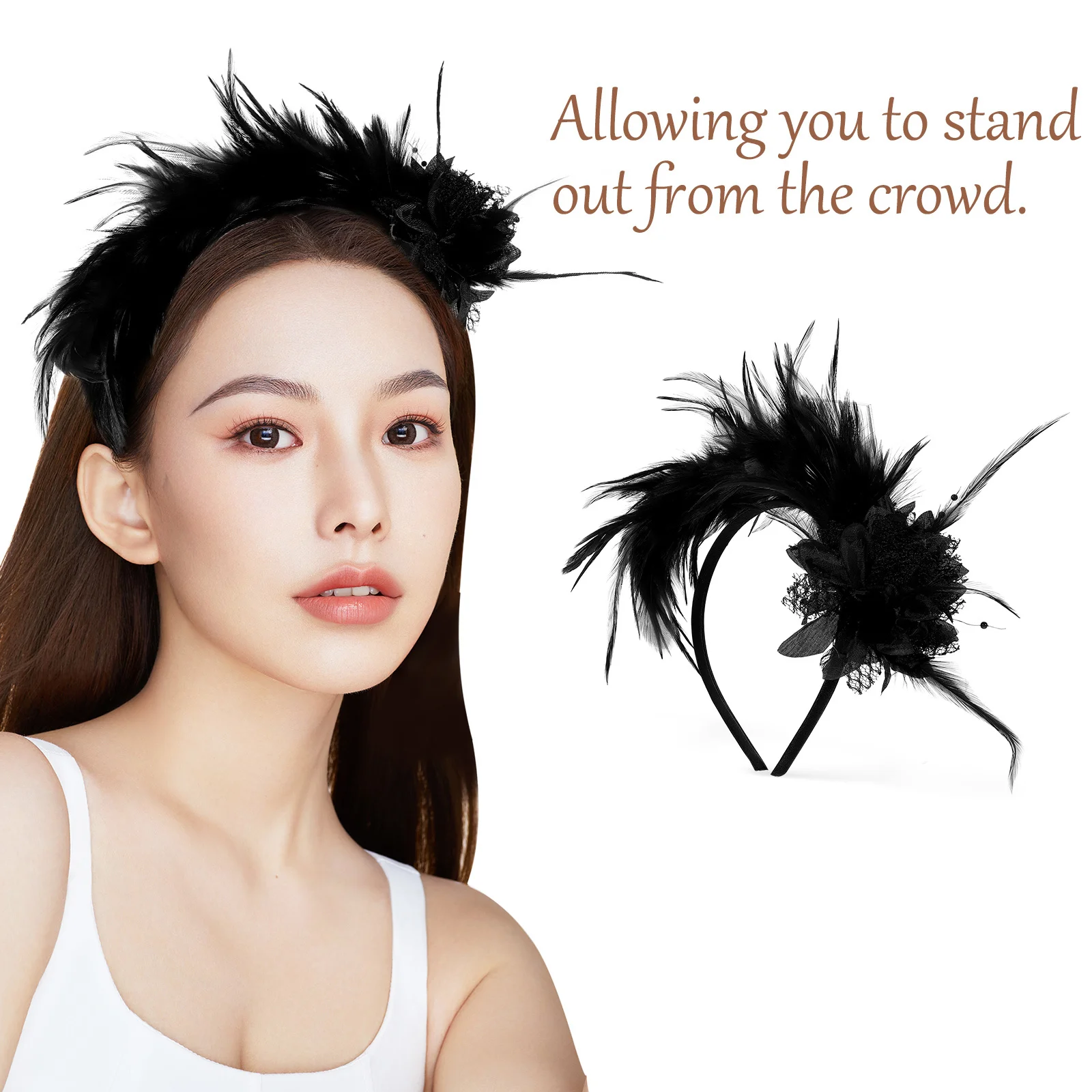 Women Headband Plume Headband Vintage Roaring 20s Headpiece for Prom Wedding Carnival Party Hair Accessories Women Headpiece 
Women Headband Plume Headband Vintage Roaring 20s Headpiece for Prom Wedding Carnival Party Hair Accessories Women Headpiece
