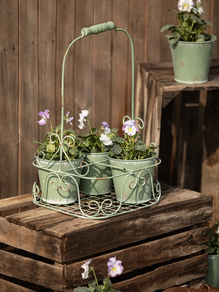 Rustic Iron Flower Pot Cover Japanese General Store Style Balcony Garden Courtyard Decoration Flower Tube Plant Pots
Rustic Iron Flower Pot Cover Japanese General Store Style Balcony Garden Courtyard Decoration Flower Tube Plant Pots