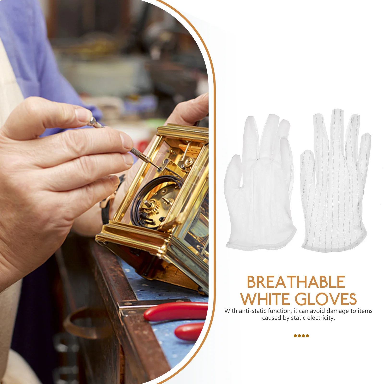 10pcs Anti Static Dust Free Cloth Gloves For Jewelry Store Watch Lens Cleaning Etiquette Performances Industrial Work
10pcs Anti Static Dust Free Cloth Gloves For Jewelry Store Watch Lens Cleaning Etiquette Performances Industrial Work