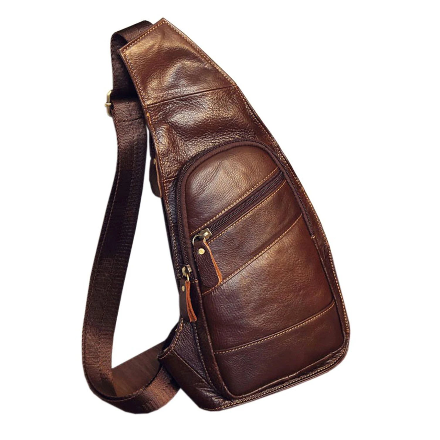 Men's Genuine Leather Sling Chest Bag Black Casual Crossbody Chest Bag Multi-Layer Zipper Pockets for Daily Work Travel Outdoor
Men's Genuine Leather Sling Chest Bag Black Casual Crossbody Chest Bag Multi-Layer Zipper Pockets for Daily Work Travel Outdoor