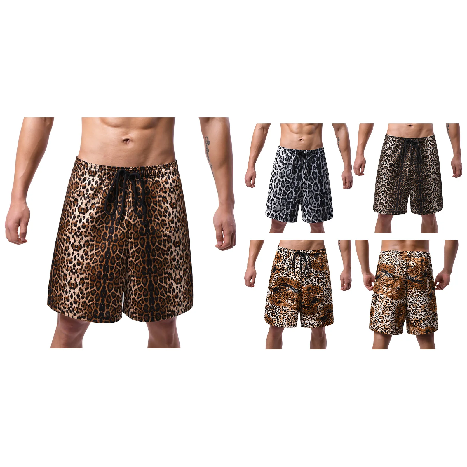Men Casual Leopard Print Shorts Wide Leg Drawstring with Pockets Comfortable Stretchy for Sports Fitness Daily Life
Men Casual Leopard Print Shorts Wide Leg Drawstring with Pockets Comfortable Stretchy for Sports Fitness Daily Life