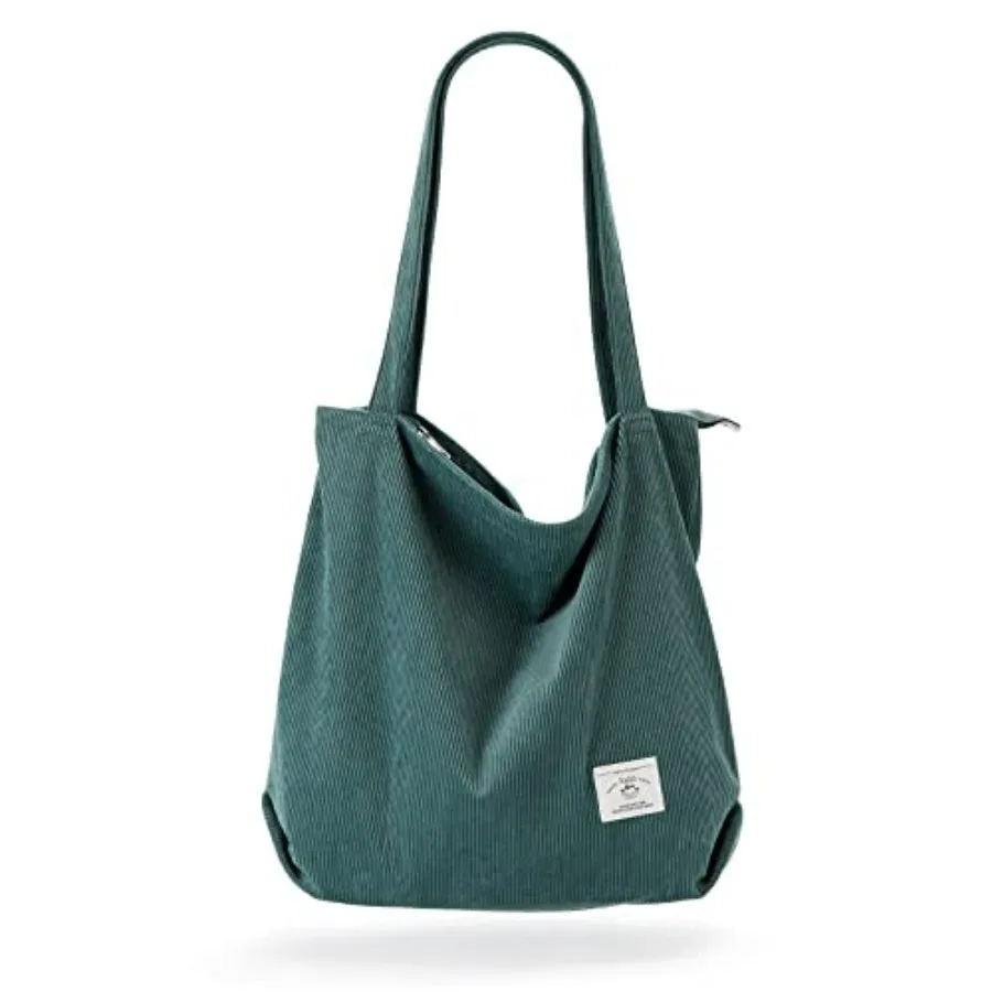 KALIDI Women Corduroy Tote Bag Zipper Casual Tote's Handbag Big Capacity Shoulder Bag with Pockets
KALIDI Women Corduroy Tote Bag Zipper Casual Tote's Handbag Big Capacity Shoulder Bag with Pockets