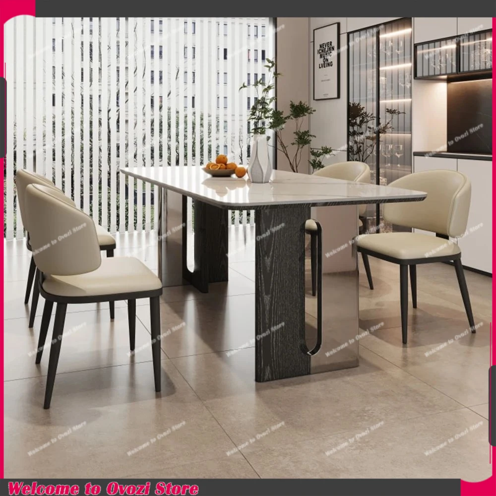 Living Ornament Dining Table Chair Waterproof Apartment Food Rail Dining Table Rectangle Nordic Mesa Comedor Home Furniture
Living Ornament Dining Table Chair Waterproof Apartment Food Rail Dining Table Rectangle Nordic Mesa Comedor Home Furniture