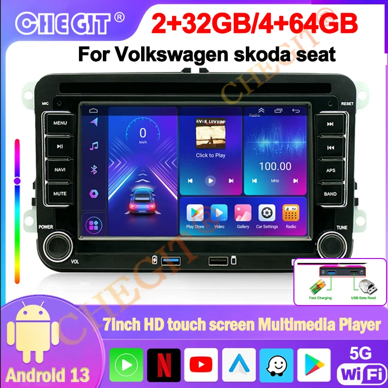 Android13 Car screen android auto 2 Din Car Radio for VW Volkswagen Golf 5 6 Polo Autoradio Multimedia Player Smart car systems
Android13 Car screen android auto 2 Din Car Radio for VW Volkswagen Golf 5 6 Polo Autoradio Multimedia Player Smart car systems