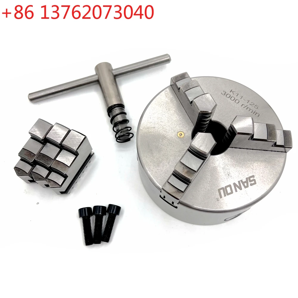 SANOU K11 125mm 3 Jaw Lathe Chuck Manual Self-Centering Metal K11-125 Lathe Chuck With Jaws Turning Machine Tools Accessories
SANOU K11 125mm 3 Jaw Lathe Chuck Manual Self-Centering Metal K11-125 Lathe Chuck With Jaws Turning Machine Tools Accessories