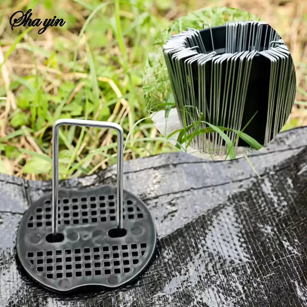 40/80Pcs U-shaped Ground Pegs with Buffer Washers for Securing Weed Landscape Fabric Netting Garden Lawn Accessories Garden Pegs
40/80Pcs U-shaped Ground Pegs with Buffer Washers for Securing Weed Landscape Fabric Netting Garden Lawn Accessories Garden Pegs