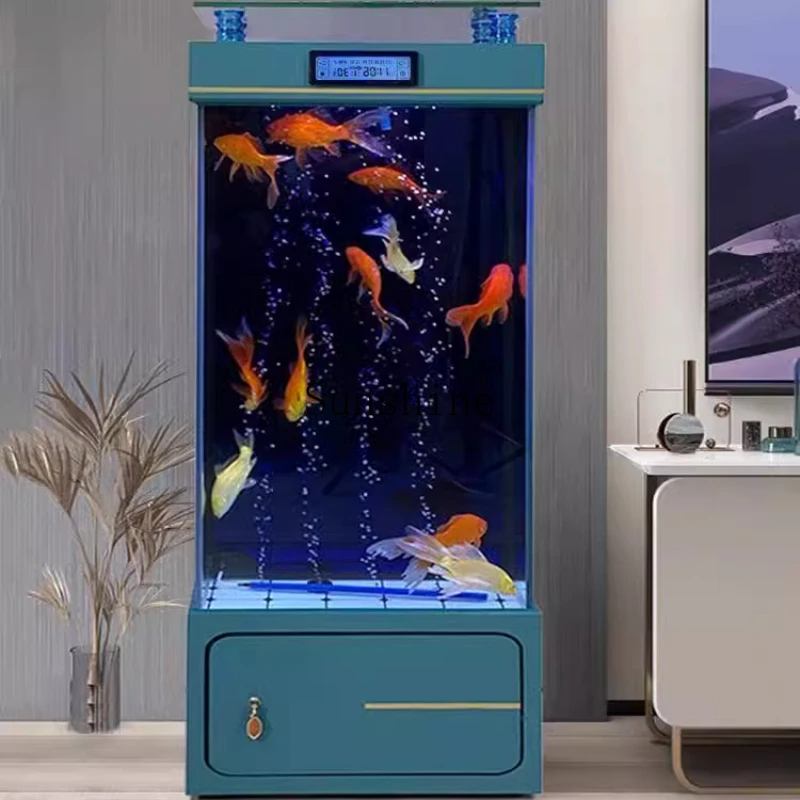 Fish tank living room small household TV cabinet next to the wall water-free ecological floor aquarium
Fish tank living room small household TV cabinet next to the wall water-free ecological floor aquarium