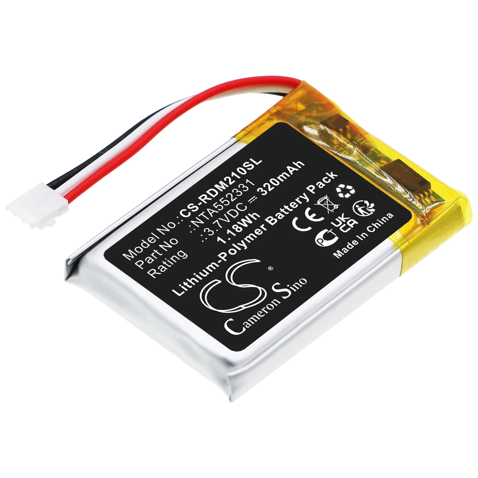 Сменный аккумулятор CS для Rode Wireless Go II 0442-0053-01, NTA 552331 380 мАч / 1,44 Втч
Сменный аккумулятор CS для Rode Wireless Go II 0442-0053-01, NTA 552331 380 мАч / 1,44 Втч