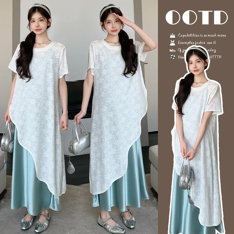 Summer Maternity Dress New Chinese Style Pregnancy Set French Elegant Fashion Sophisticated Outfit Comfortable Maxi Gown
Summer Maternity Dress New Chinese Style Pregnancy Set French Elegant Fashion Sophisticated Outfit Comfortable Maxi Gown