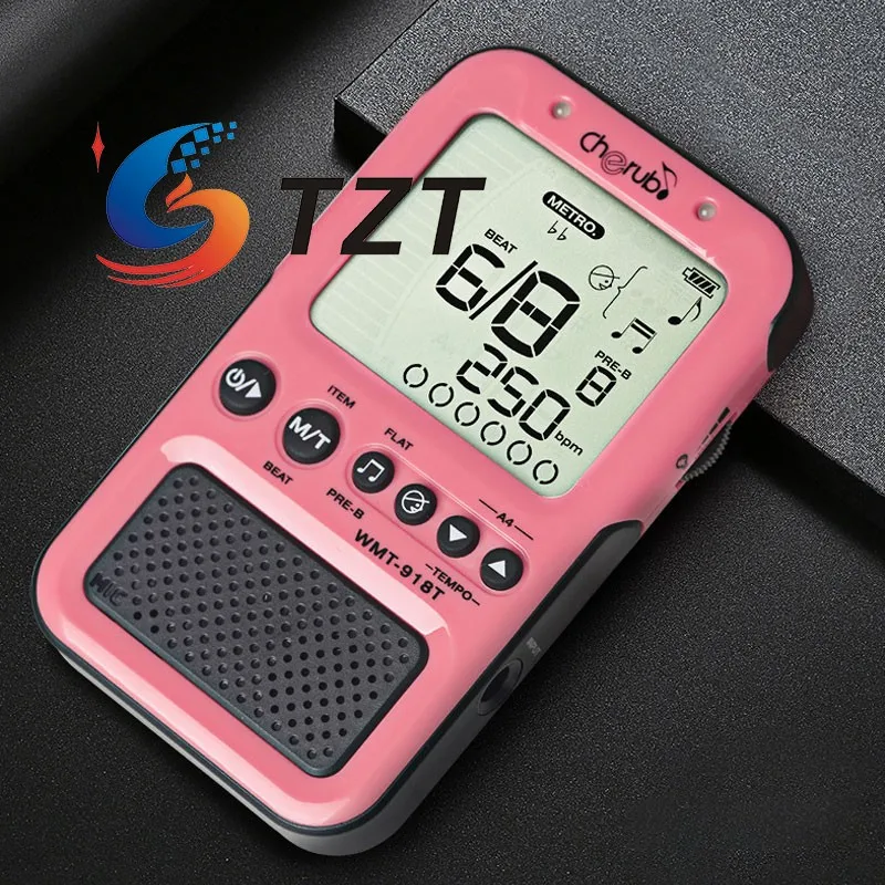 TZT Cherub WMT-918T 3-in-1 Rechargeable Tuner Metronome (Black/White/Pink/Blue/Rose Red) w/ Foldable Stand for Stereo Headphones
TZT Cherub WMT-918T 3-in-1 Rechargeable Tuner Metronome (Black/White/Pink/Blue/Rose Red) w/ Foldable Stand for Stereo Headphones