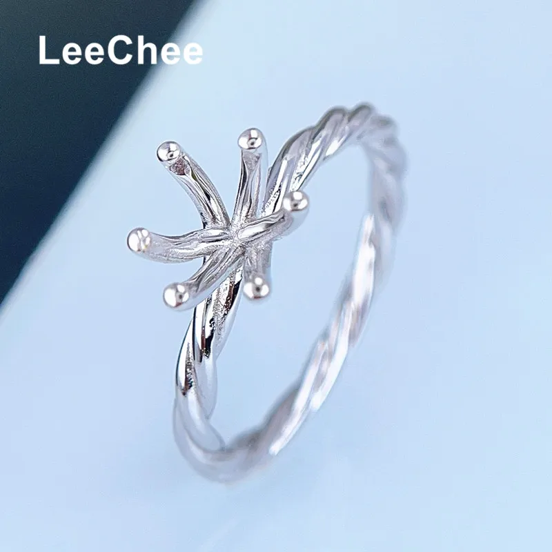 Fixed Ring Settings for 0.5CT 1CT Moissanite or Other Gemstones 5MM 6.5MM Real 925 Sterling Silver Jewelry Findings DIY Gift
Fixed Ring Settings for 0.5CT 1CT Moissanite or Other Gemstones 5MM 6.5MM Real 925 Sterling Silver Jewelry Findings DIY Gift