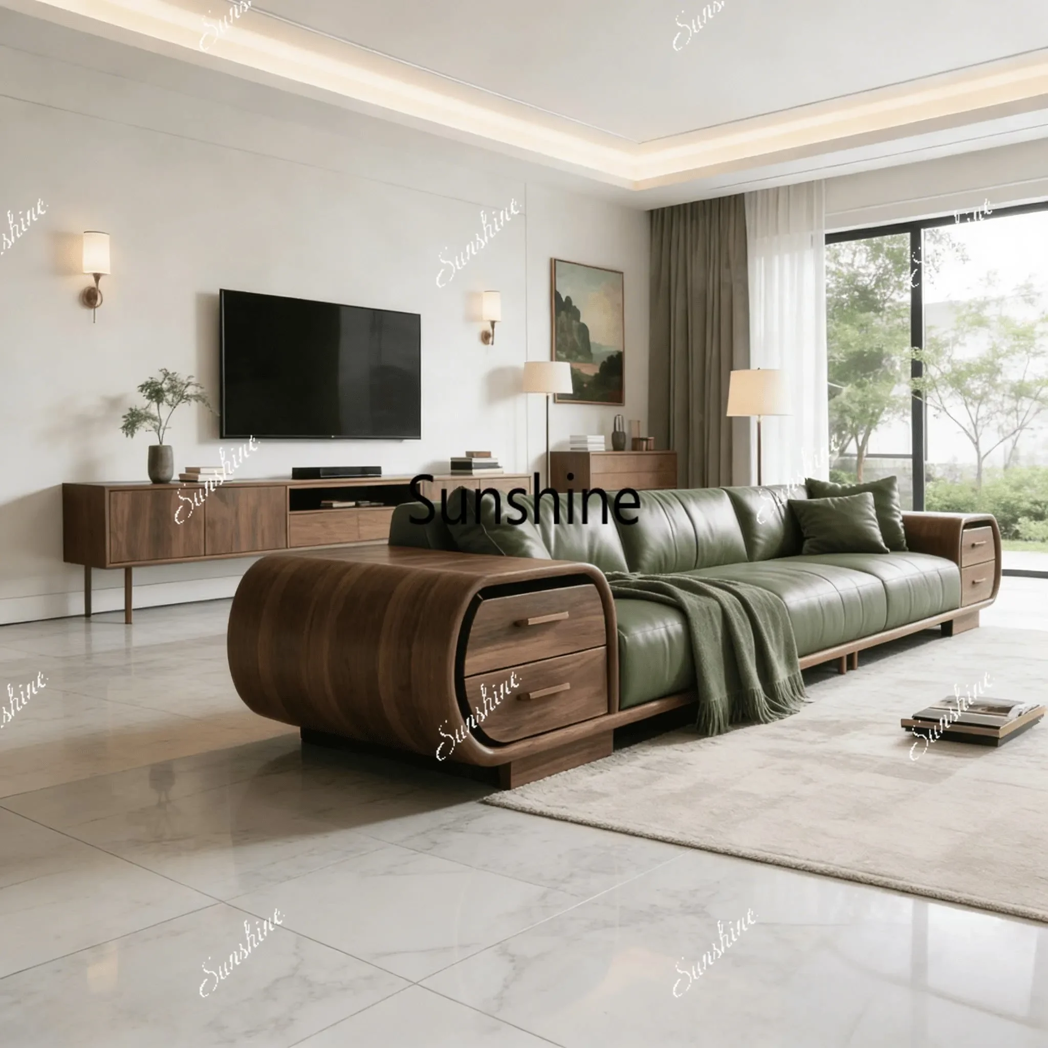 New Chinese style, solid wood living room, straight row sofa home stay villa high-end furniture customizationY
New Chinese style, solid wood living room, straight row sofa home stay villa high-end furniture customizationY