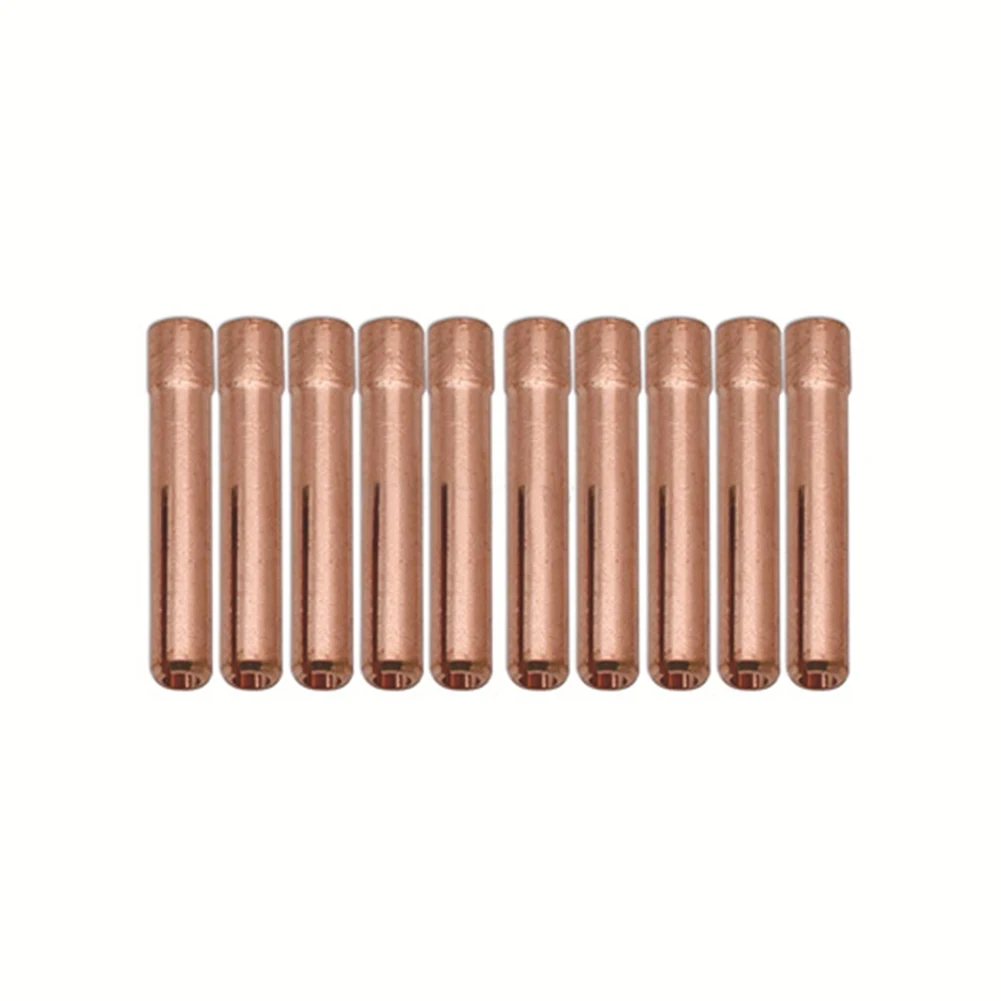 10PCS TIG Welding Collet Tungsten Electrodes Kit For WP9/20/25 Brass Φ2.4mm Φ3.2mm 13N Collet Body High Quality Welding Gas Lens
10PCS TIG Welding Collet Tungsten Electrodes Kit For WP9/20/25 Brass Φ2.4mm Φ3.2mm 13N Collet Body High Quality Welding Gas Lens