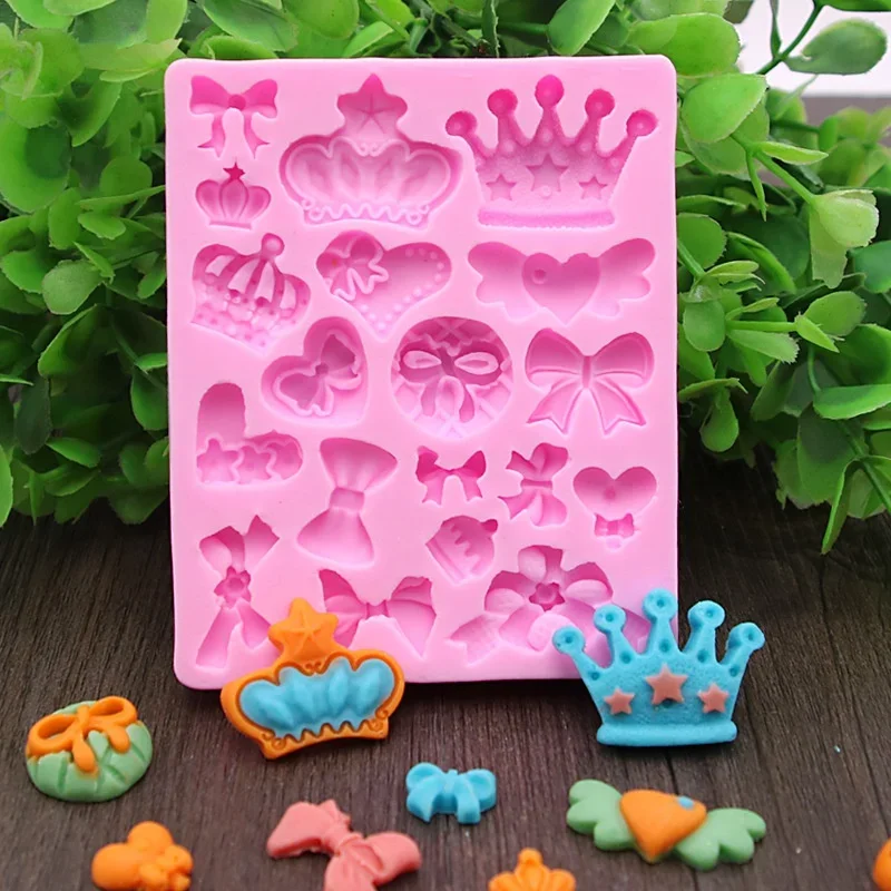 Crown Bowknot Shape 3D Fondant Cake Silicone Mold for Polymer Clay Molds Kitchen Chocolate Pastry Candy Making Tools Mold Clay
Crown Bowknot Shape 3D Fondant Cake Silicone Mold for Polymer Clay Molds Kitchen Chocolate Pastry Candy Making Tools Mold Clay