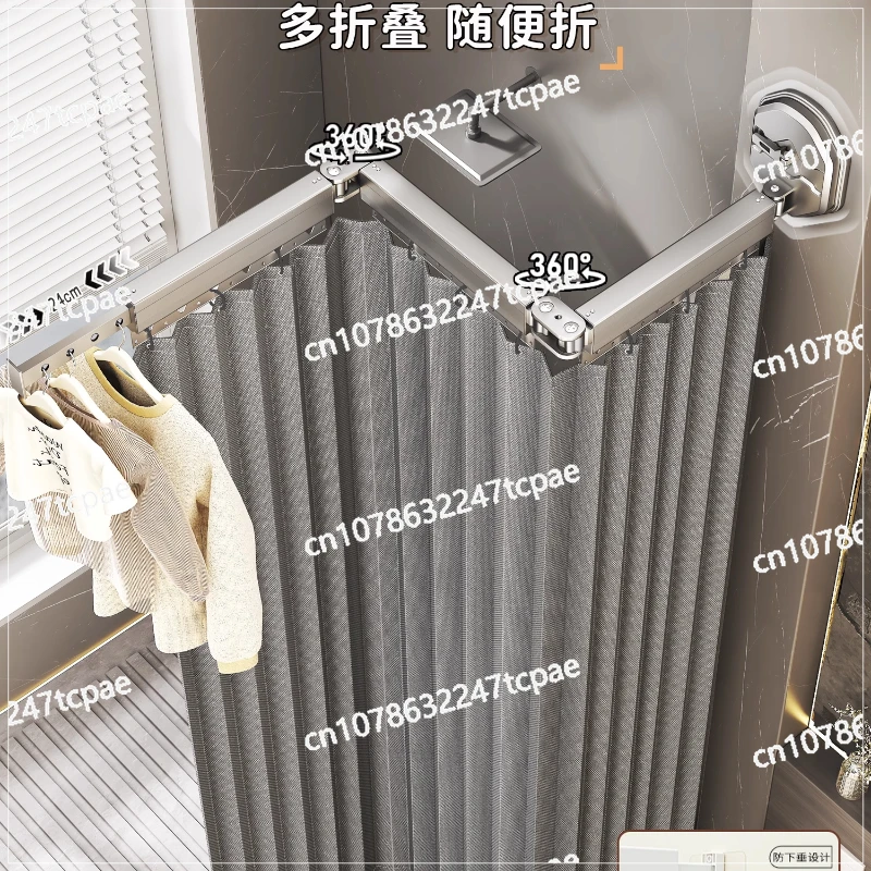 Bathroom Shower Curtain Folding Invisible Non-punching Toilet Bath Blocking Water Curtain
Bathroom Shower Curtain Folding Invisible Non-punching Toilet Bath Blocking Water Curtain