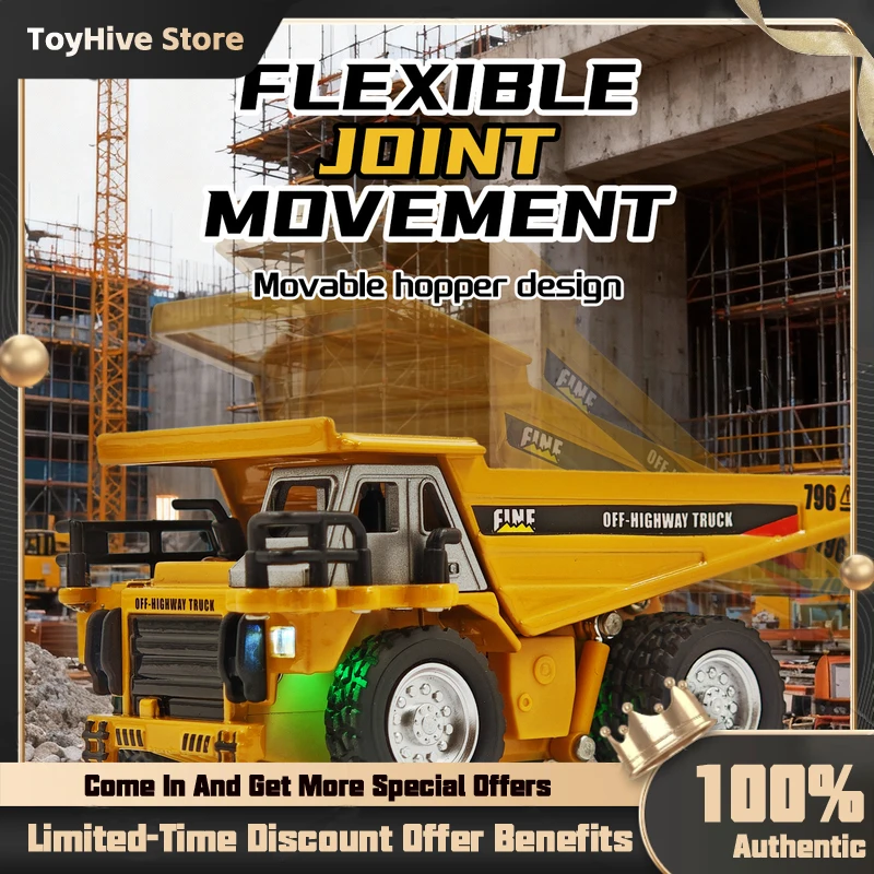 【In Stock】 Hengguan HG4-431 Mini Remote-Controlled Dump Truck 1/64 RC Model Toy Engineering Vehicle for Children and Boys
【In Stock】 Hengguan HG4-431 Mini Remote-Controlled Dump Truck 1/64 RC Model Toy Engineering Vehicle for Children and Boys
