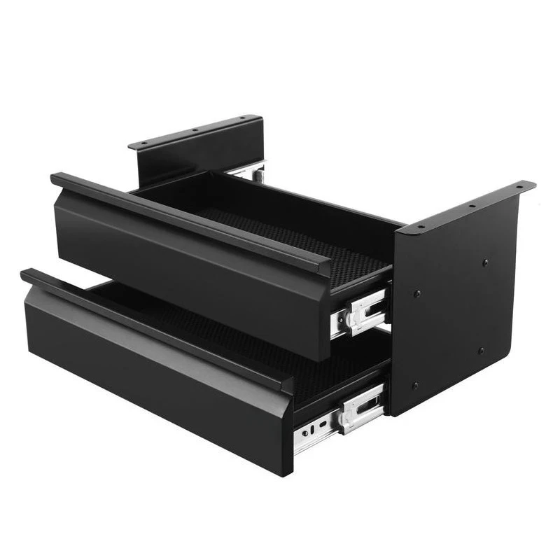 Below Desk Sliding Tray 18x9x8 in For Office Home Workstation, Hidden Storage Organizer Double Layer Metal Construction
Below Desk Sliding Tray 18x9x8 in For Office Home Workstation, Hidden Storage Organizer Double Layer Metal Construction