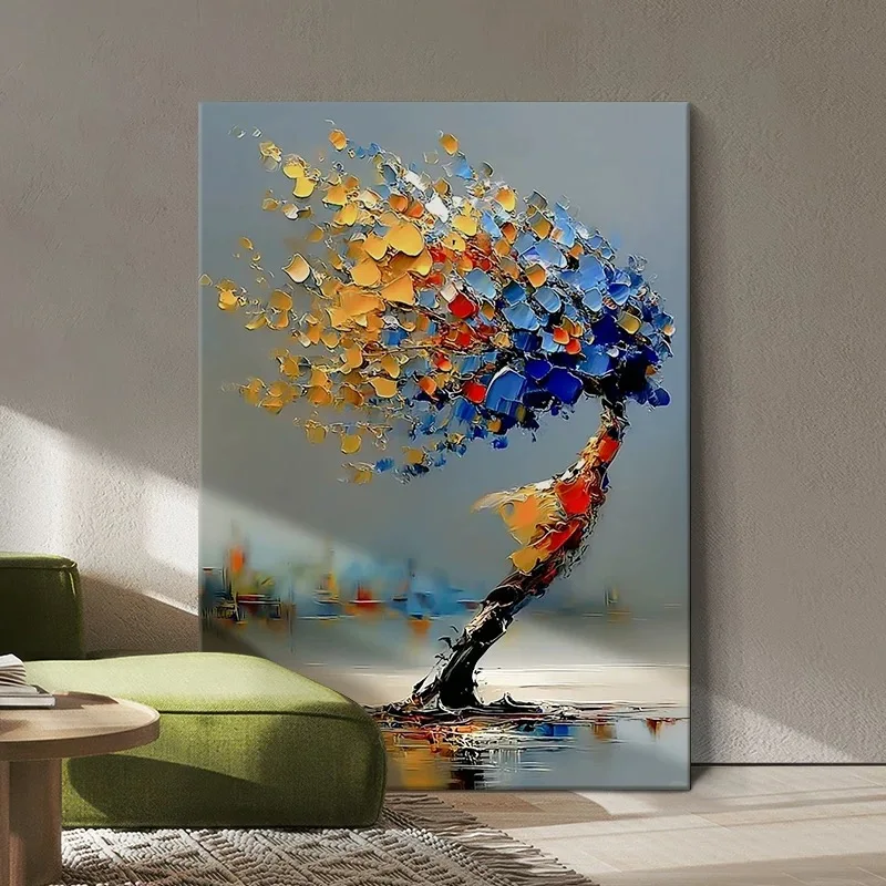 Handmade Canvas Oil Painting Thickness Knife 3D Texture Colorful Tree Abstract Hanging Picture Wall Art Living Room Home Decor
Handmade Canvas Oil Painting Thickness Knife 3D Texture Colorful Tree Abstract Hanging Picture Wall Art Living Room Home Decor