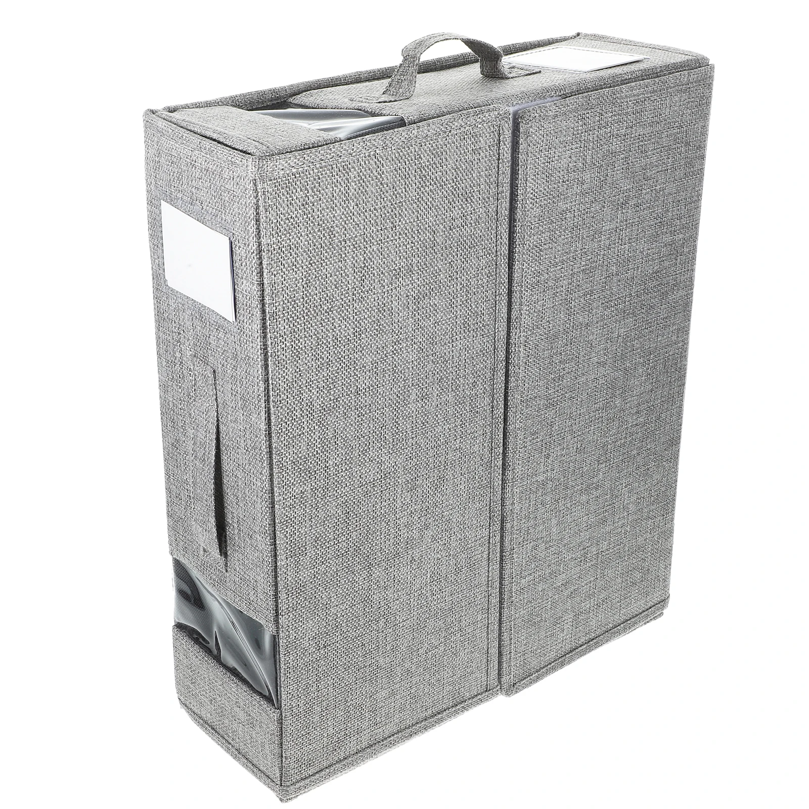 Foldable Bed Sheet Storage Organizer with Visible Window for Blankets Pillows Dustproof Moisture resistant Gray Color
Foldable Bed Sheet Storage Organizer with Visible Window for Blankets Pillows Dustproof Moisture resistant Gray Color