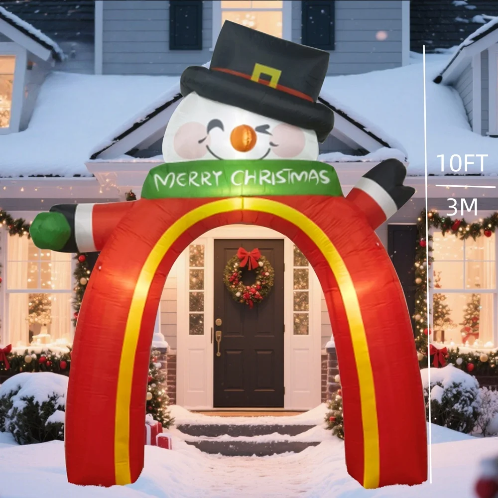 Рождественские надувные арки со снеговиком, Санта-Клаус, восхождение на елку, пряничный человечек со светодиодной подсветкой, уличные украшения для двора
Рождественские надувные арки со снеговиком, Санта-Клаус, восхождение на елку, пряничный человечек со светодиодной подсветкой, уличные украшения для двора
