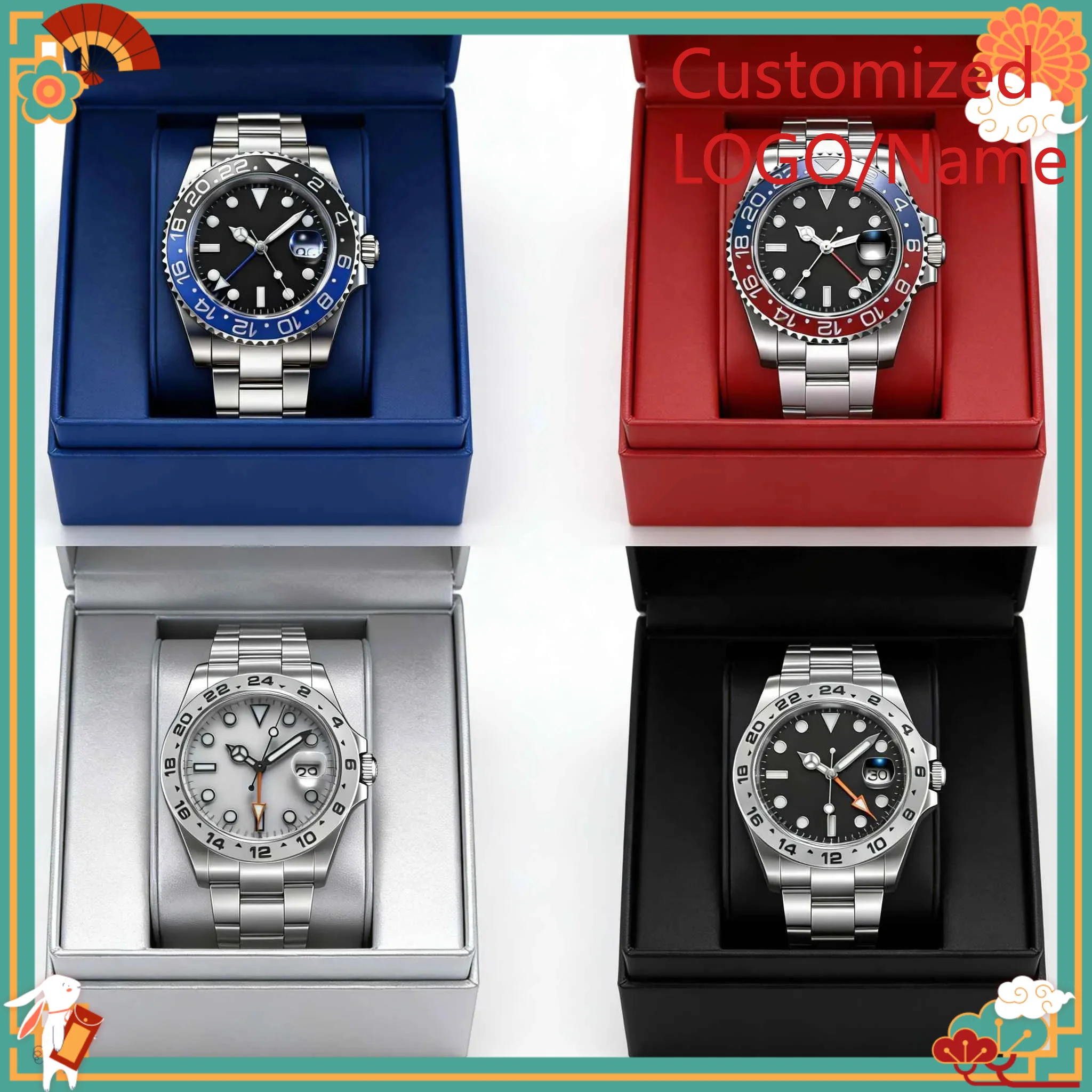 DONG Store 40mm Men's Automatic Movement 904l Stainless Steel GMT Luxury Watch-r Customized Watch
DONG Store 40mm Men's Automatic Movement 904l Stainless Steel GMT Luxury Watch-r Customized Watch