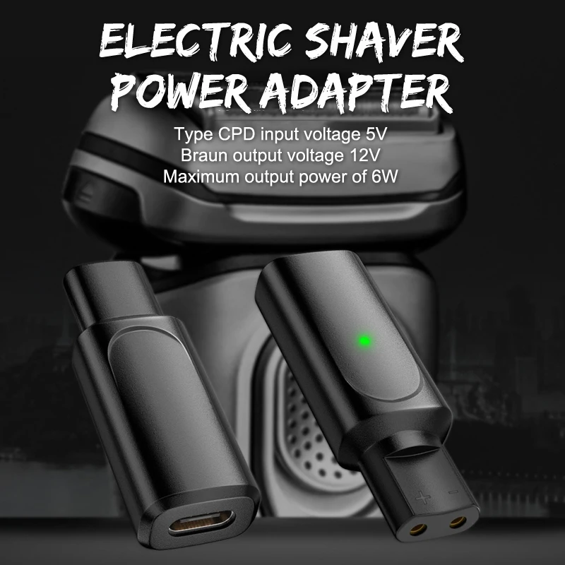 Type-C Shaver Adapter Charger Converter For Braun Series 3 5 7 9 XT HC Beard Trimmer Charging Adapter Converter For Braun Series
Type-C Shaver Adapter Charger Converter For Braun Series 3 5 7 9 XT HC Beard Trimmer Charging Adapter Converter For Braun Series