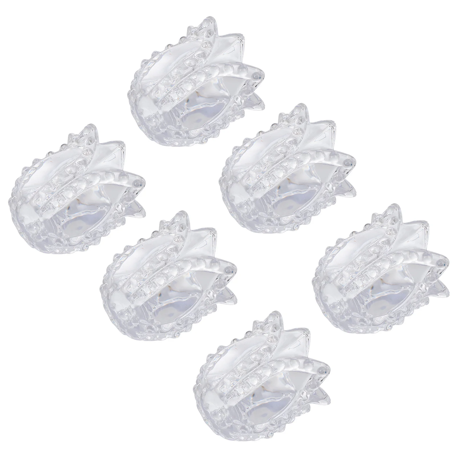 6Pcs Transparent Flower Holders Crystal Tealight Cups Decorative Containers for Home Wedding Party
6Pcs Transparent Flower Holders Crystal Tealight Cups Decorative Containers for Home Wedding Party