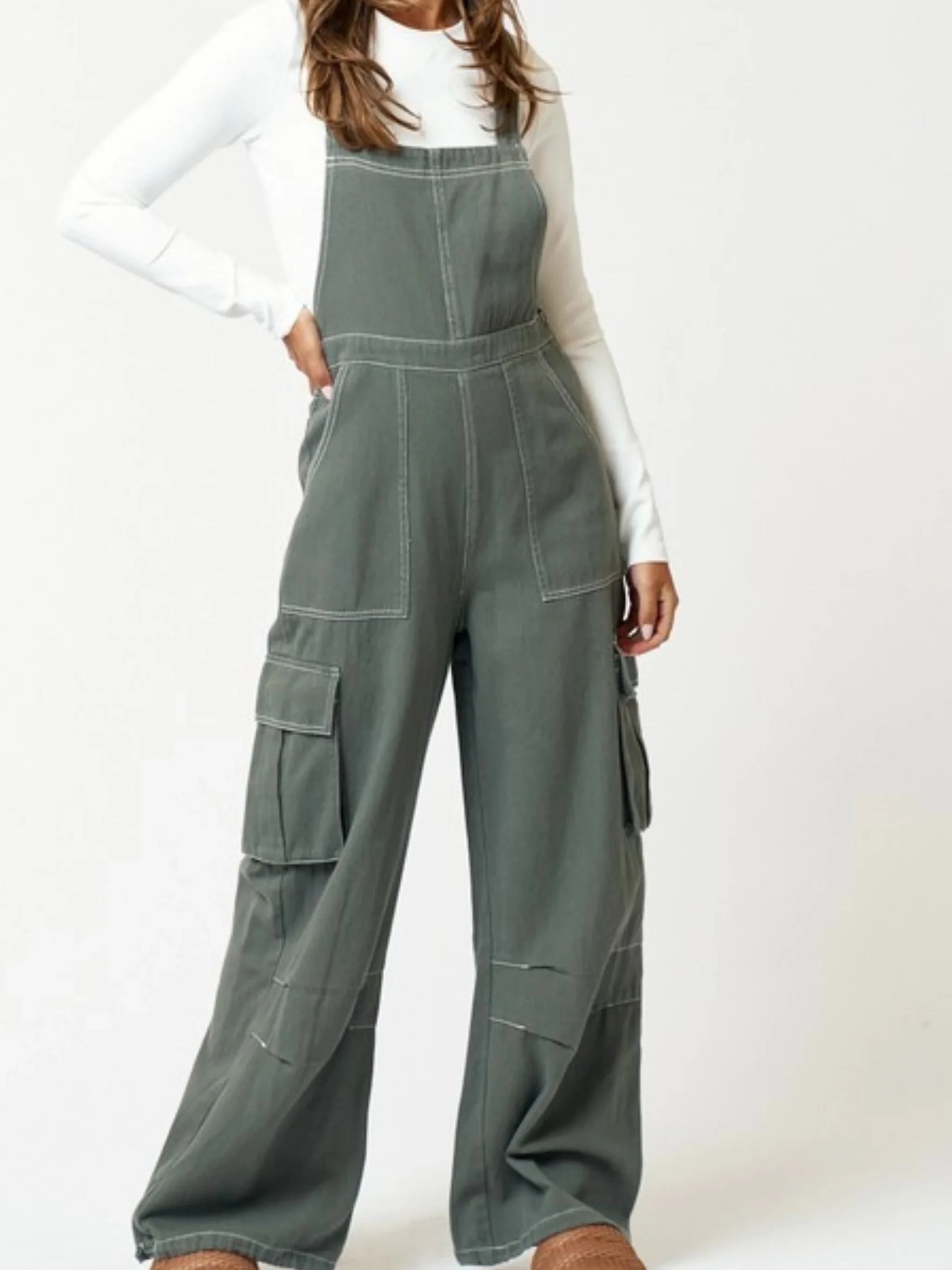 Casual Cotton Wide Leg Pants Utility Style Loose Fit Overalls Long Skirt Women's Commute Fashion Summer Collection mid Waist
Casual Cotton Wide Leg Pants Utility Style Loose Fit Overalls Long Skirt Women's Commute Fashion Summer Collection mid Waist
