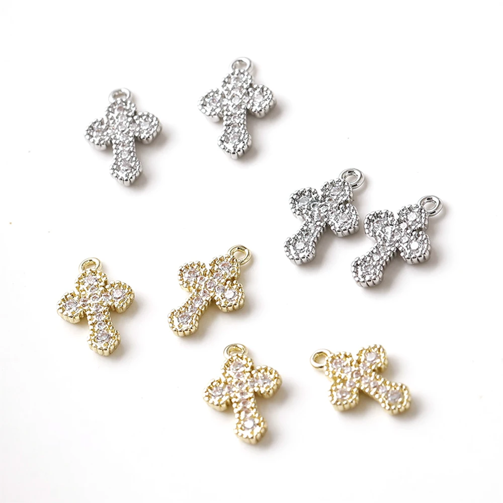 6 шт. латунное покрытие из 14-каратного настоящего золота, инкрустированный цирконом, крест, кулон, сделай сам, изготовление ювелирных изделий, ожерелье, браслет, аксессуары, материалы
6 шт. латунное покрытие из 14-каратного настоящего золота, инкрустированный цирконом, крест, кулон, сделай сам, изготовление ювелирных изделий, ожерелье, браслет, аксессуары, материалы