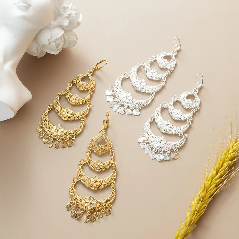 Fatima Moroccan Wedding Jewelry Set Pendant Necklace Earrings Moon Design Jewelry Gold Color Arabian Women Necklace Earrings
Fatima Moroccan Wedding Jewelry Set Pendant Necklace Earrings Moon Design Jewelry Gold Color Arabian Women Necklace Earrings