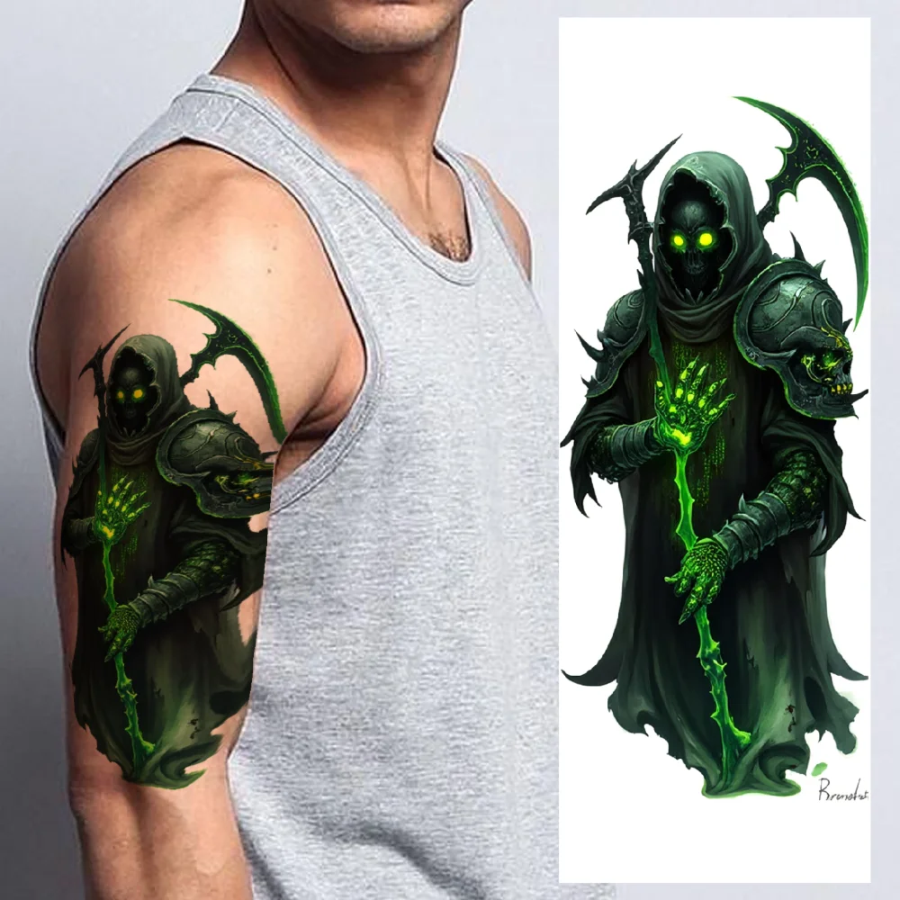 3pcs Temporary Tattoo Realistic Temporary Tattoos Armor Ancient Staff Grim Reaper For Women Adults Men
3pcs Temporary Tattoo Realistic Temporary Tattoos Armor Ancient Staff Grim Reaper For Women Adults Men