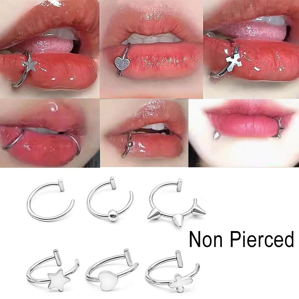 1Pc Stainless Steel Fake C Clip Lip Ring labret piercing Earring Fake Nose Piercing Women Body Jewelry Non-Pierced
1Pc Stainless Steel Fake C Clip Lip Ring labret piercing Earring Fake Nose Piercing Women Body Jewelry Non-Pierced