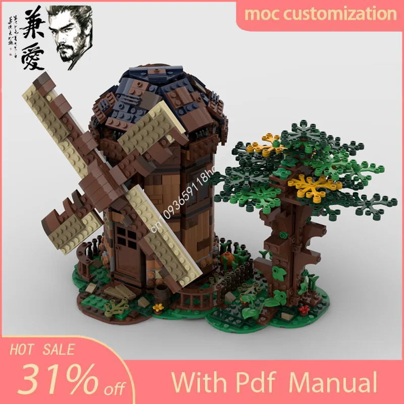 938 шт. MOC изготовленная на заказ модульная ветряная мельница, модель с видом на улицу, строительный блок, сделай сам, креативная сборка, развивающие кирпичи, игрушки в подарок
938 шт. MOC изготовленная на заказ модульная ветряная мельница, модель с видом на улицу, строительный блок, сделай сам, креативная сборка, развивающие кирпичи, игрушки в подарок