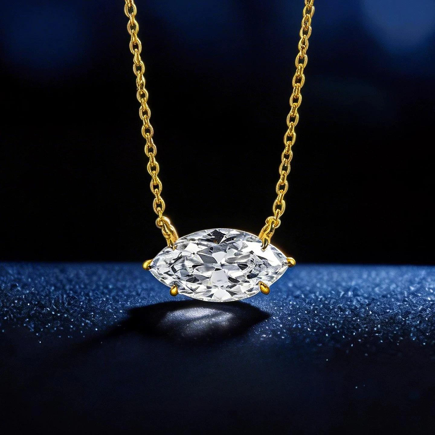 925 silver collarbone necklace 5ct horse eye shaped zircon ins wind clear cold feeling irregular shaped jewelry
925 silver collarbone necklace 5ct horse eye shaped zircon ins wind clear cold feeling irregular shaped jewelry