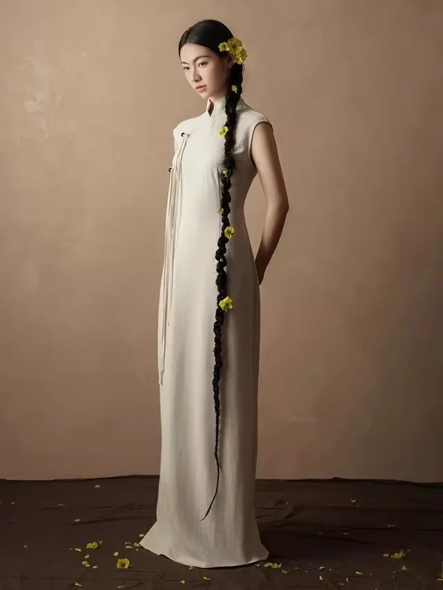 Ele Cotton Linen Studio Photoaphy Clothes Art Portrait Cold Tone National Sle Personal High-End Feeling
Ele Cotton Linen Studio Photoaphy Clothes Art Portrait Cold Tone National Sle Personal High-End Feeling