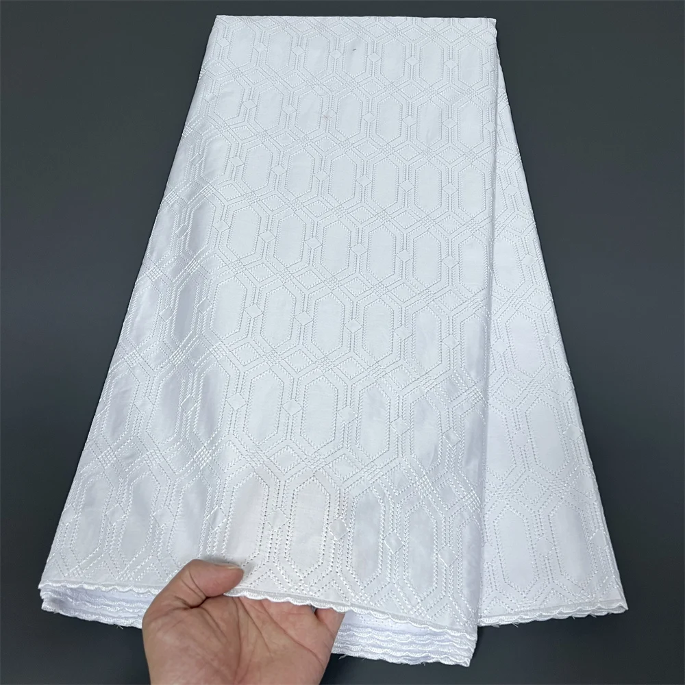 Tulle Lace Fabric for Sewing Dress, Damask Cotton, High Quality, Pure Embroidery, Wedding Party, Nigerian, 5Yard, 2025, HZ1361 
Tulle Lace Fabric for Sewing Dress, Damask Cotton, High Quality, Pure Embroidery, Wedding Party, Nigerian, 5Yard, 2025, HZ1361