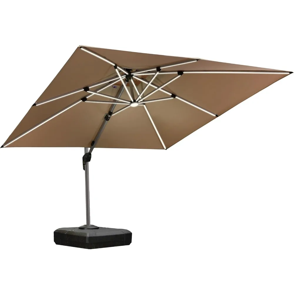 10 Feet Double Top Deluxe Solar Powered LED Square Patio Umbrella Offset Hanging Umbrella Outdoor Market Umbrella Garden Umbrel
10 Feet Double Top Deluxe Solar Powered LED Square Patio Umbrella Offset Hanging Umbrella Outdoor Market Umbrella Garden Umbrel