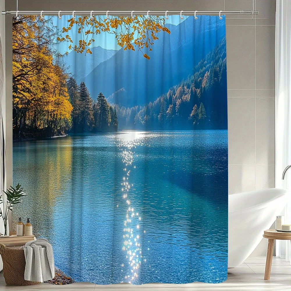 1 шт. занавеска для душа, декор для ванной комнаты с пейзажами озер и горами, полиэфирная ткань с 12 крючками, 70 шт. 8х70. 8-дюймовые
1 шт. занавеска для душа, декор для ванной комнаты с пейзажами озер и горами, полиэфирная ткань с 12 крючками, 70 шт. 8х70. 8-дюймовые