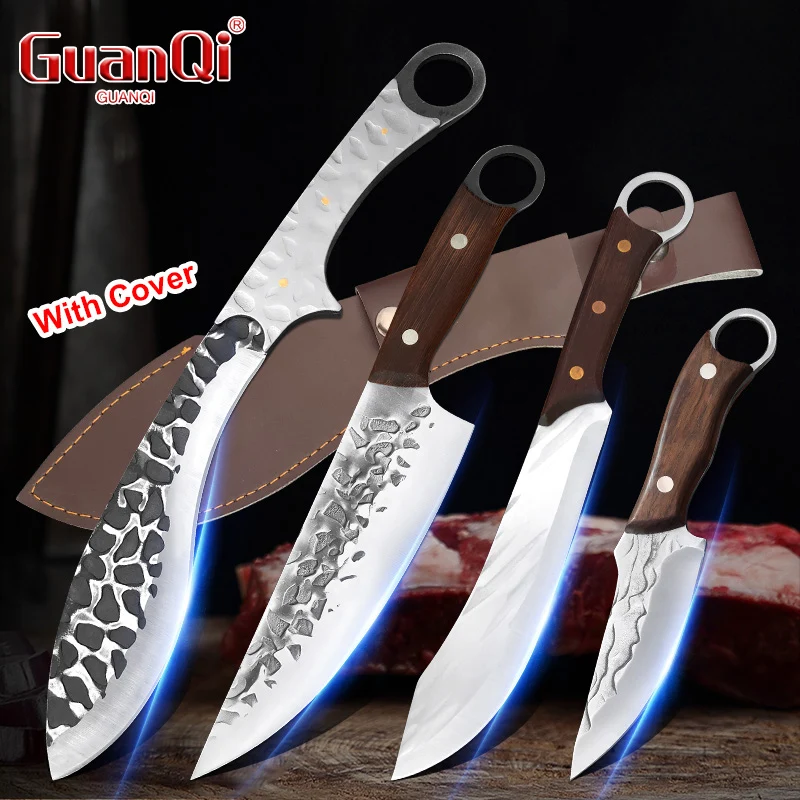 Stainless Steel Chef Butcher Knife Hand-Forged Kitchen Boning Meat Cleaver Fishing Knife Wood Handle Cooking Knives
Stainless Steel Chef Butcher Knife Hand-Forged Kitchen Boning Meat Cleaver Fishing Knife Wood Handle Cooking Knives