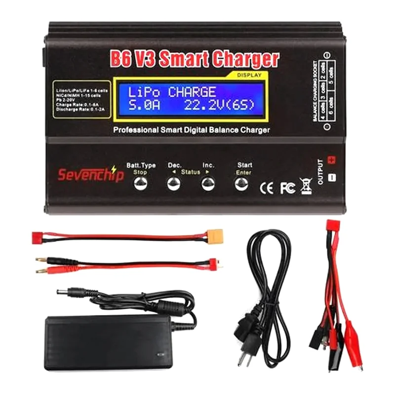 Classy-B6 V3 Digital RC Lipo Nimh Battery Balance +AC POWER 12V 5A Adapter For Rc Drone Car Boat US Plug 
Classy-B6 V3 Digital RC Lipo Nimh Battery Balance +AC POWER 12V 5A Adapter For Rc Drone Car Boat US Plug