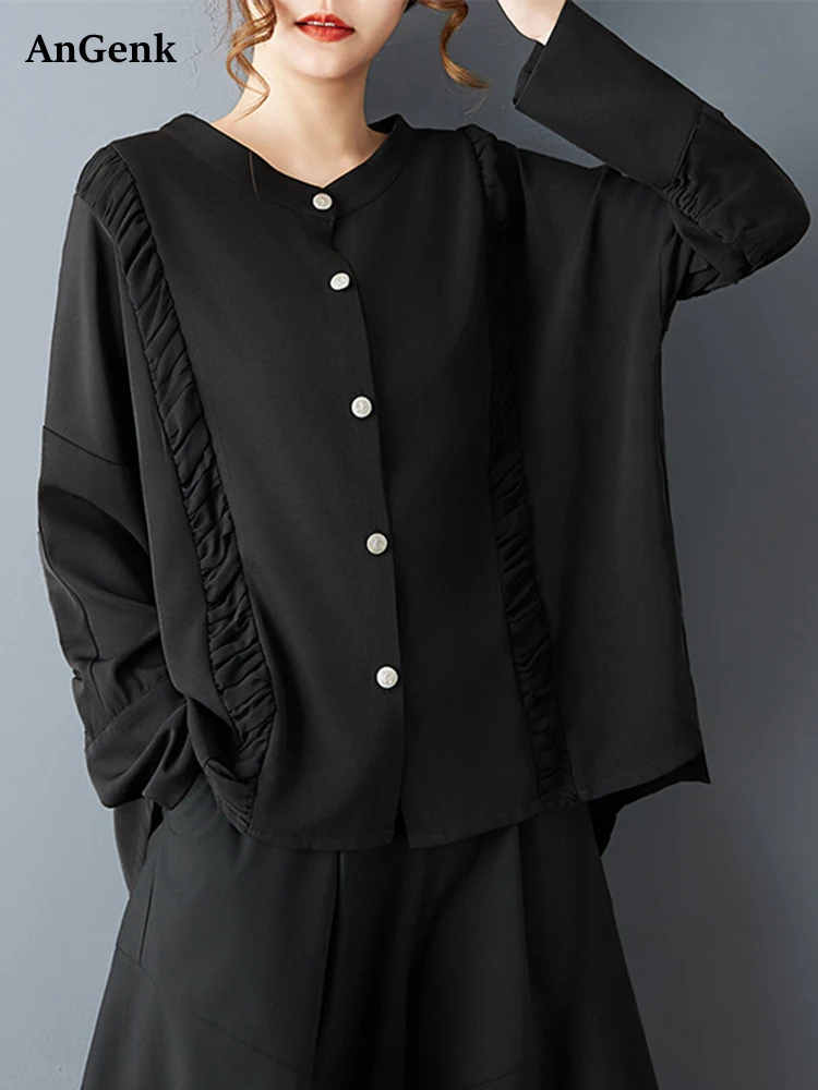 Асимметричная лоскутная плиссированная винтажная рубашка, женская новая свободная повседневная блузка с длинным рукавом, верхняя модная одежда, весна-осень 2026
Асимметричная лоскутная плиссированная винтажная рубашка, женская новая свободная повседневная блузка с длинным рукавом, верхняя модная одежда, весна-осень 2026