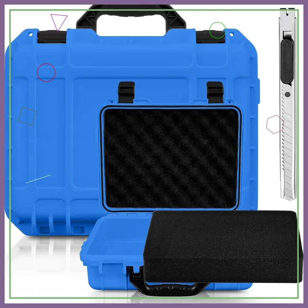Waterproof Hard Case with Customizable Foam for Camera Drones Tools, Portable Protective Blue Case
Waterproof Hard Case with Customizable Foam for Camera Drones Tools, Portable Protective Blue Case