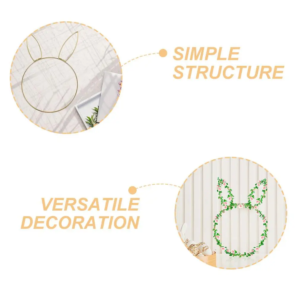 2pcs Easter Bunny Head Iron Ring Wreath Rabbit Metal Circle Garland DIY Frames Flower Wreath Making Hoops Bunny Head Shaped Iron
2pcs Easter Bunny Head Iron Ring Wreath Rabbit Metal Circle Garland DIY Frames Flower Wreath Making Hoops Bunny Head Shaped Iron