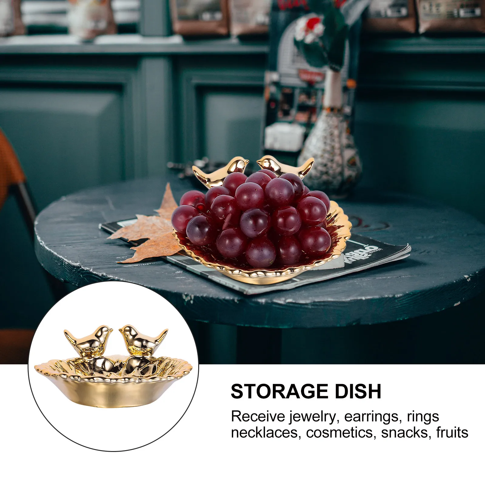 1Pcs Jewelry Storage Tray Ceramic Decorative Dish for Ring Bracelet Watch Organizer Display Plate Creative Jewelry Holder
1Pcs Jewelry Storage Tray Ceramic Decorative Dish for Ring Bracelet Watch Organizer Display Plate Creative Jewelry Holder