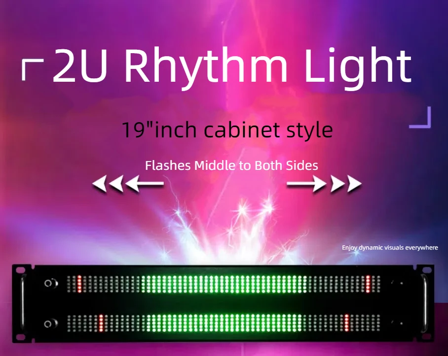 GHXAMP 2U Standard Audio Cabinet Music Rhythm Level Indicator Voice Control Induction Signal Melody Light LED Spectrum Meter
GHXAMP 2U Standard Audio Cabinet Music Rhythm Level Indicator Voice Control Induction Signal Melody Light LED Spectrum Meter