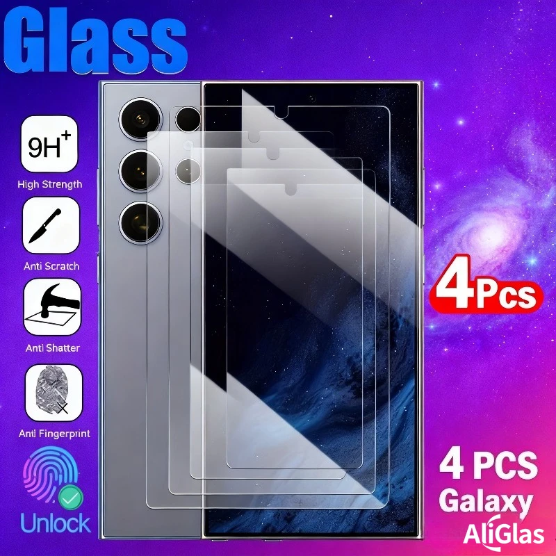 Защитное стекло из закаленного стекла, 4 шт., для Samsung Galaxy S24 S25 Ultra S24 S23 Plus S22 S21 S25 S24 FE, устойчивое к царапинам стекло
Защитное стекло из закаленного стекла, 4 шт., для Samsung Galaxy S24 S25 Ultra S24 S23 Plus S22 S21 S25 S24 FE, устойчивое к царапинам стекло