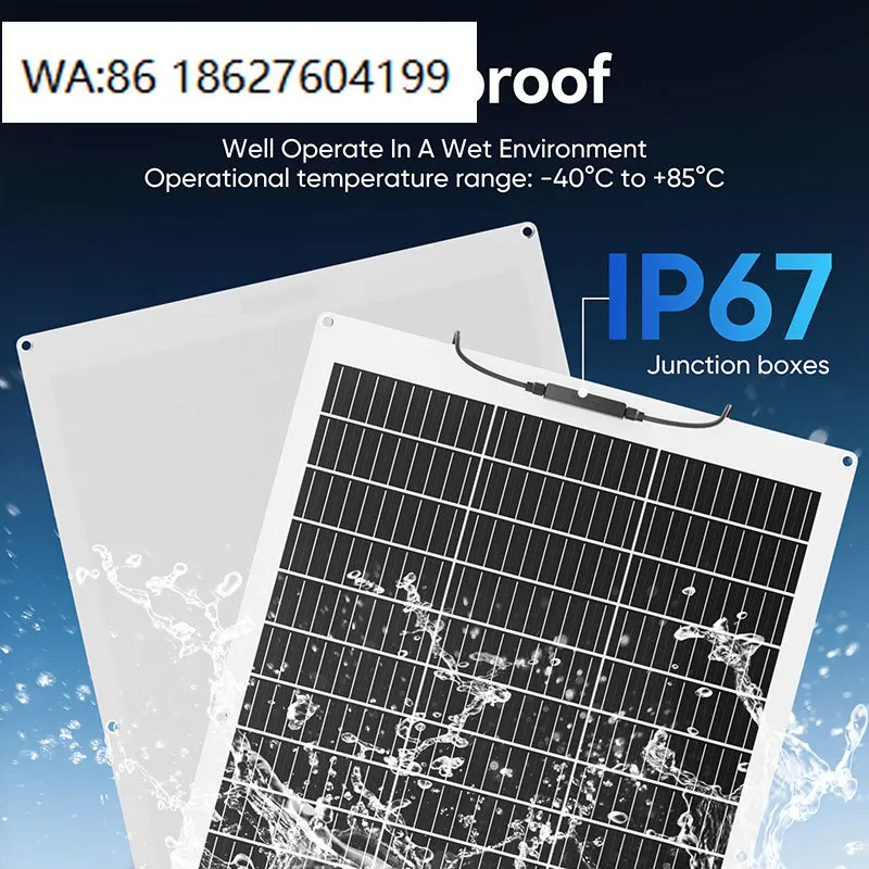 Universal High Efficiency Flexible Solar Panel, Waterproof Lightweight Module Outdoor Camping RV Power Generation
Universal High Efficiency Flexible Solar Panel, Waterproof Lightweight Module Outdoor Camping RV Power Generation