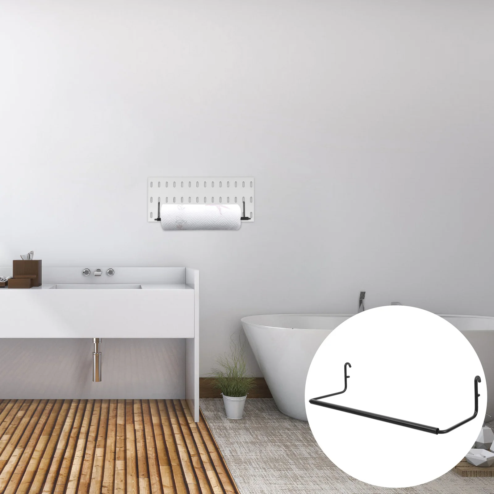 Pegboard Paper Towel Holder Shelves Hanger Tool ganization Accessories Iron Durability Storage Space
Pegboard Paper Towel Holder Shelves Hanger Tool ganization Accessories Iron Durability Storage Space