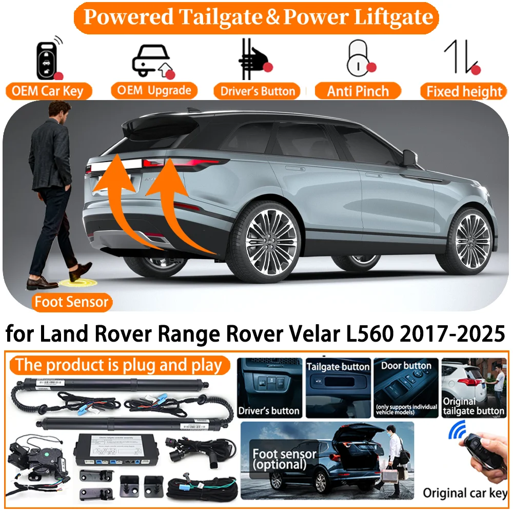 Car Smart Powered Tailgate system for Land Rover Range Rover Velar L560 2017-2025 Automatic Electric Power Tailgate Strut kit
Car Smart Powered Tailgate system for Land Rover Range Rover Velar L560 2017-2025 Automatic Electric Power Tailgate Strut kit